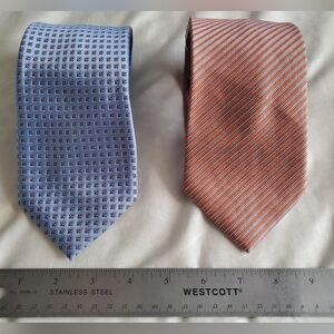 Ermenegildo Zegna and Yves Saint Laurent silk mens ties 2